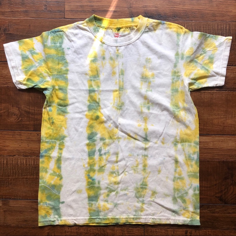 Hanes youth L tie dye tee